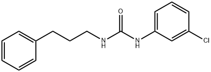 1-(3-chlorophenyl)-3-(3-phenylpropyl)urea Structure