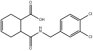 6-[(3,4-dichlorophenyl)methylcarbamoyl]cyclohex-3-ene-1-carboxylic acid Structure