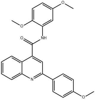 N-(2,5-dimethoxyphenyl)-2-(4-methoxyphenyl)quinoline-4-carboxamide Structure