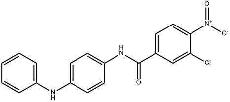 N-(4-anilinophenyl)-3-chloro-4-nitrobenzamide Structure