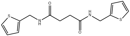 N,N'-bis(thiophen-2-ylmethyl)butanediamide Structure