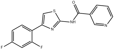 N-[4-(2,4-difluorophenyl)-1,3-thiazol-2-yl]pyridine-3-carboxamide Structure