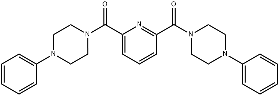 [6-(4-phenylpiperazine-1-carbonyl)pyridin-2-yl]-(4-phenylpiperazin-1-yl)methanone,547729-29-3,结构式