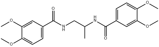 N-[2-[(3,4-dimethoxybenzoyl)amino]propyl]-3,4-dimethoxybenzamide Structure