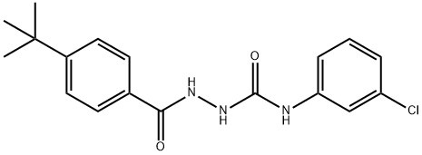 1-[(4-tert-butylbenzoyl)amino]-3-(3-chlorophenyl)urea Structure