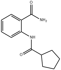 2-(cyclopentanecarbonylamino)benzamide 结构式