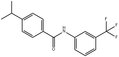 4-propan-2-yl-N-[3-(trifluoromethyl)phenyl]benzamide|