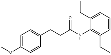 N-(2,6-diethylphenyl)-3-(4-methoxyphenyl)propanamide Structure