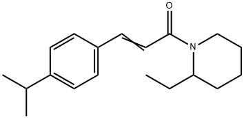 (E)-1-(2-ethylpiperidin-1-yl)-3-(4-propan-2-ylphenyl)prop-2-en-1-one 结构式