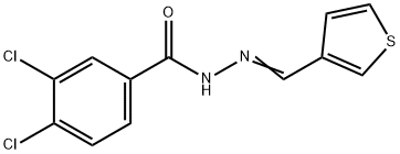 3,4-dichloro-N-[(E)-thiophen-3-ylmethylideneamino]benzamide,551912-76-6,结构式