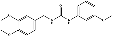 1-[(3,4-dimethoxyphenyl)methyl]-3-(3-methoxyphenyl)urea|