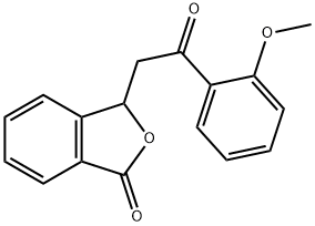 3 - [2-(2-甲氧基苯基)-2-氧代乙基]-3H-2-苯并呋喃-1-酮 结构式