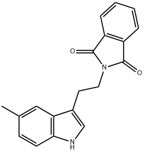 2-[2-(5-methyl-1H-indol-3-yl)ethyl]isoindole-1,3-dione 化学構造式