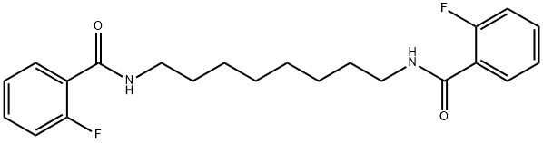 2-fluoro-N-[8-[(2-fluorobenzoyl)amino]octyl]benzamide Structure