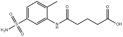 5-(2-methyl-5-sulfamoylanilino)-5-oxopentanoic acid,583030-82-4,结构式