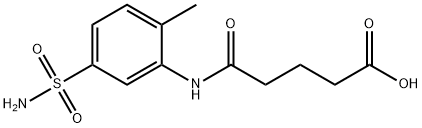 5-(2-methyl-5-sulfamoylanilino)-5-oxopentanoic acid Structure