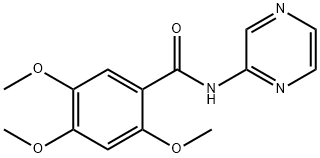 2,4,5-trimethoxy-N-pyrazin-2-ylbenzamide Structure