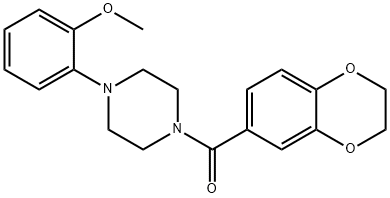 2,3-dihydro-1,4-benzodioxin-6-yl-[4-(2-methoxyphenyl)piperazin-1-yl]methanone Struktur