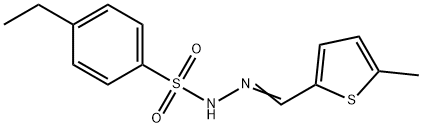 4-ethyl-N-[(Z)-(5-methylthiophen-2-yl)methylideneamino]benzenesulfonamide Structure