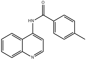 4-methyl-N-quinolin-4-ylbenzamide Struktur