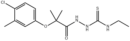 1-[[2-(4-chloro-3-methylphenoxy)-2-methylpropanoyl]amino]-3-ethylthiourea Structure