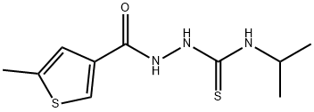 1-[(5-methylthiophene-3-carbonyl)amino]-3-propan-2-ylthiourea Struktur
