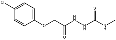 1-[[2-(4-chlorophenoxy)acetyl]amino]-3-methylthiourea 结构式