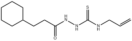 1-(3-cyclohexylpropanoylamino)-3-prop-2-enylthiourea Structure