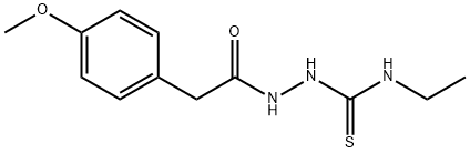 1-ethyl-3-[[2-(4-methoxyphenyl)acetyl]amino]thiourea Structure