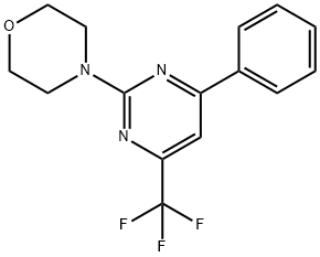 4-(4-苯基-6-(三氟甲基)嘧啶-2-基)吗啉,615273-95-5,结构式