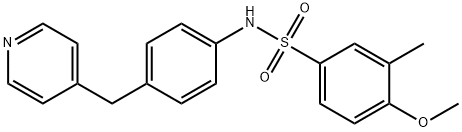 4-methoxy-3-methyl-N-[4-(pyridin-4-ylmethyl)phenyl]benzenesulfonamide Structure