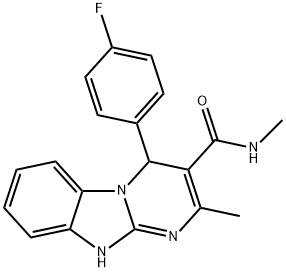 633281-41-1 4-(4-fluorophenyl)-N,2-dimethyl-1,4-dihydropyrimido[1,2-a]benzimidazole-3-carboxamide