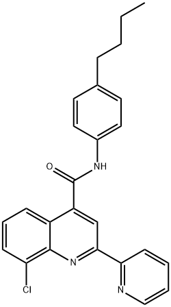 667443-42-7 N-(4-butylphenyl)-8-chloro-2-pyridin-2-ylquinoline-4-carboxamide