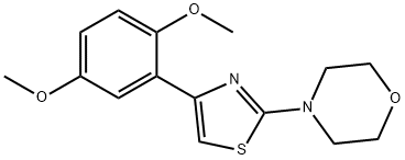 4-[4-(2,5-dimethoxyphenyl)-1,3-thiazol-2-yl]morpholine Structure