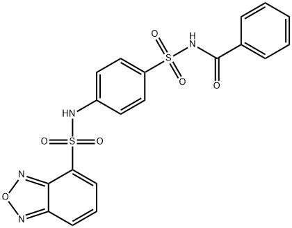 N-[4-(2,1,3-benzoxadiazol-4-ylsulfonylamino)phenyl]sulfonylbenzamide Struktur