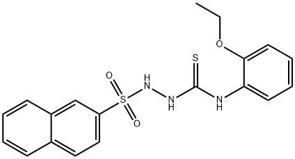 1-(2-ethoxyphenyl)-3-(naphthalen-2-ylsulfonylamino)thiourea Struktur