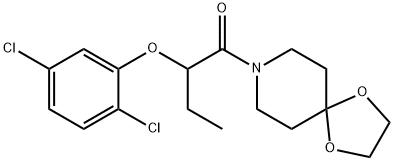 2-(2,5-dichlorophenoxy)-1-(1,4-dioxa-8-azaspiro[4.5]decan-8-yl)butan-1-one|