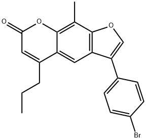 670241-82-4 3-(4-bromophenyl)-9-methyl-5-propylfuro[3,2-g]chromen-7-one