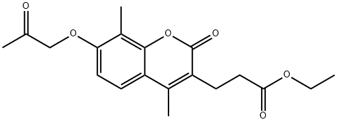 670241-93-7 ethyl 3-[4,8-dimethyl-2-oxo-7-(2-oxopropoxy)chromen-3-yl]propanoate