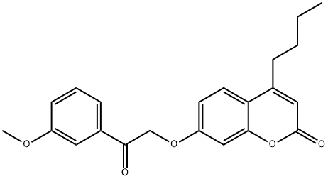 4-butyl-7-[2-(3-methoxyphenyl)-2-oxoethoxy]chromen-2-one,670245-84-8,结构式