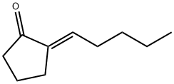 (2E)-2-pentylidenecyclopentan-1-one Struktur