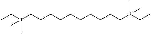 ethyl-[10-[ethyl(dimethyl)azaniumyl]decyl]-dimethylazanium Struktur