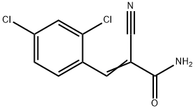 (Z)-2-cyano-3-(2,4-dichlorophenyl)prop-2-enamide Structure