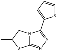 6-methyl-3-thiophen-2-yl-5,6-dihydro-[1,3]thiazolo[2,3-c][1,2,4]triazole Struktur