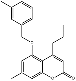 690682-24-7 7-methyl-5-[(3-methylphenyl)methoxy]-4-propylchromen-2-one