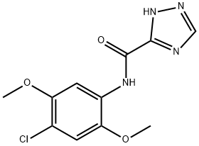 N-(4-chloro-2,5-dimethoxyphenyl)-1H-1,2,4-triazole-5-carboxamide Structure