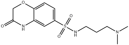 N-[3-(dimethylamino)propyl]-3-oxo-4H-1,4-benzoxazine-6-sulfonamide Structure