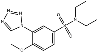 N,N-diethyl-4-methoxy-3-(tetrazol-1-yl)benzenesulfonamide Structure