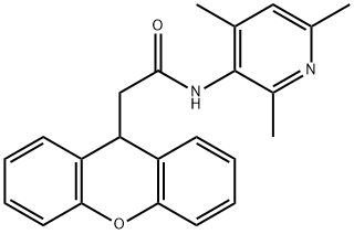 N-(2,4,6-trimethylpyridin-3-yl)-2-(9H-xanthen-9-yl)acetamide Structure