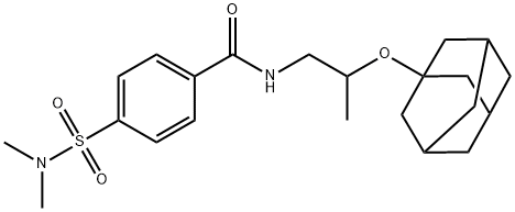 N-[2-(1-adamantyloxy)propyl]-4-(dimethylsulfamoyl)benzamide Struktur